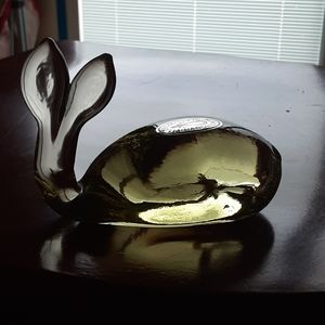 Vintage handblown pilgram glass whale